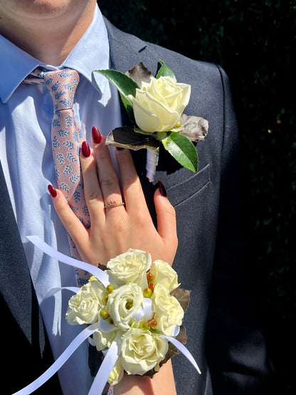 Wrist Corsage and Button Hole set